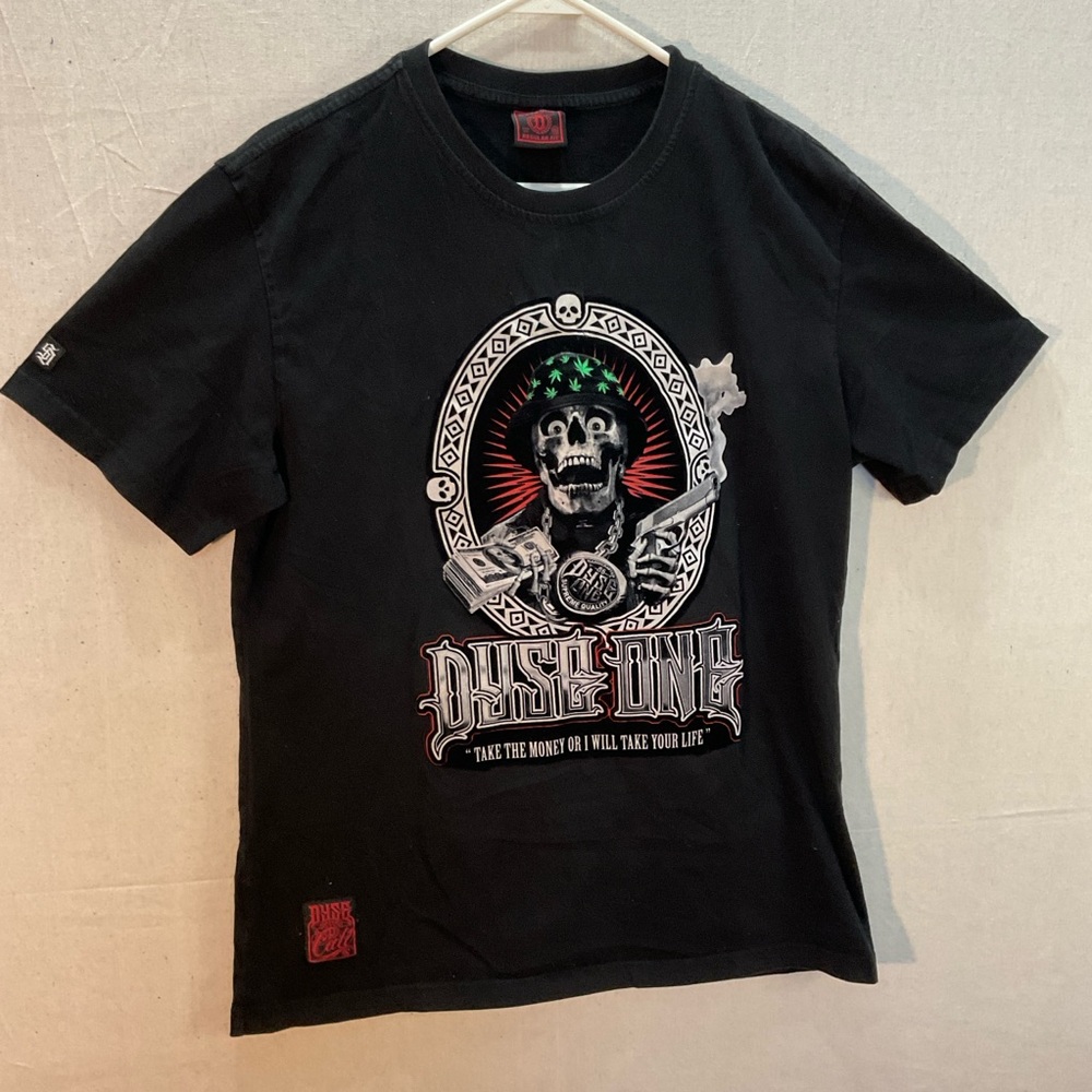Dyse  One Black Graphic T-Shirt XLarge men’s EXCELLENT CONDITION